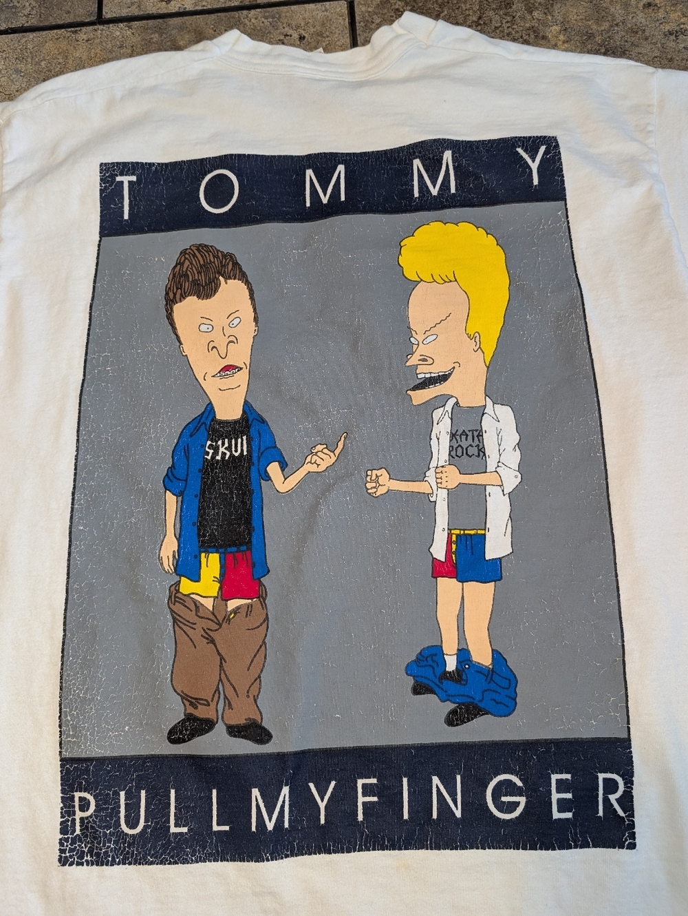 Beavis And Butthead Vintage 90s Single Stitch Men's Lg Tee